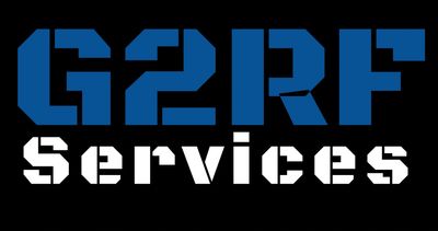 G2RF Services logo with black background