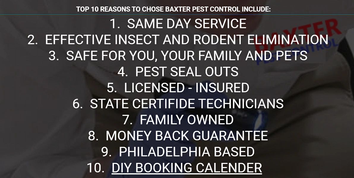 Residential Pest Control Services Baxter Pest Control