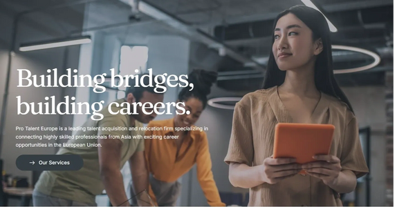 Professional woman holding a tablet, symbolizing career growth and talent acquisition.