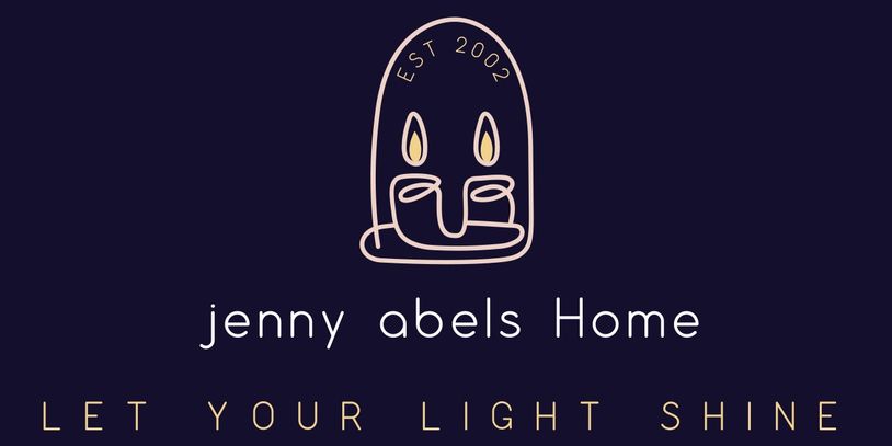 Logo for Jenny Abels Home with the slogan 'Let Your Light Shine'.
