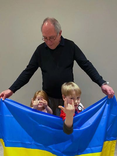 Gerry and his grandchildren