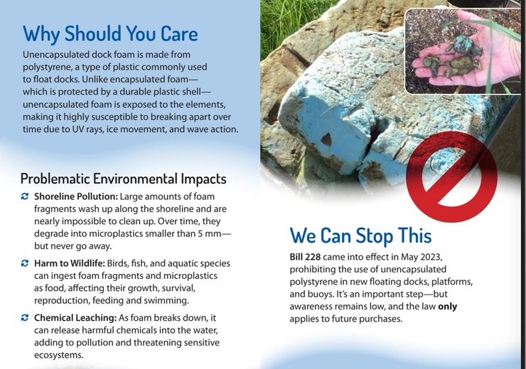 Georgian Bay Forever diagram showing foam fragmentation pathways