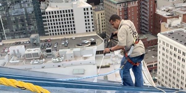 power washing metal roof 