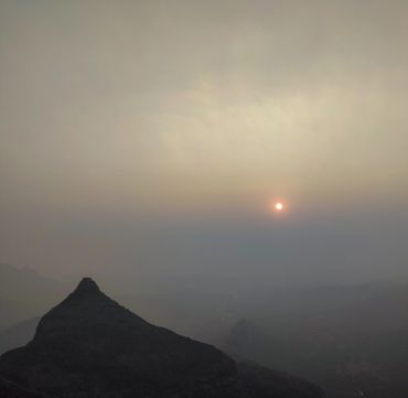Sunset at Tiger point Lonavala 