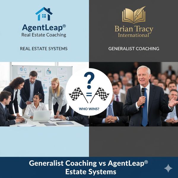 AgentLeap vs Brian Tracy : Modern vs Prospecting. Systems vs Scripts for Real Estate Success.