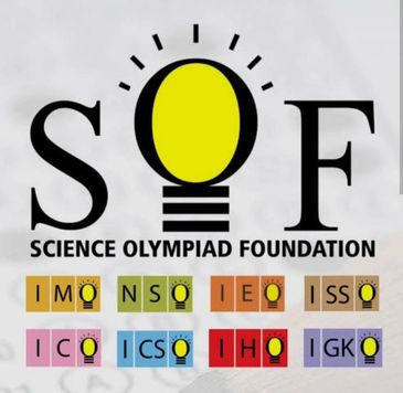 Logo of Science Olympiad Foundation with colorful letter blocks below.