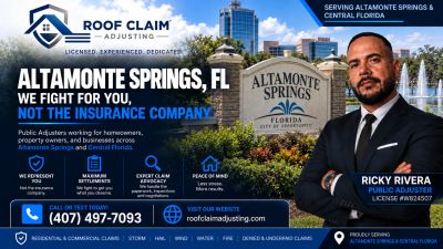 Altamonte Springs public adjuster helping with property insurance claims in Central Florida.
