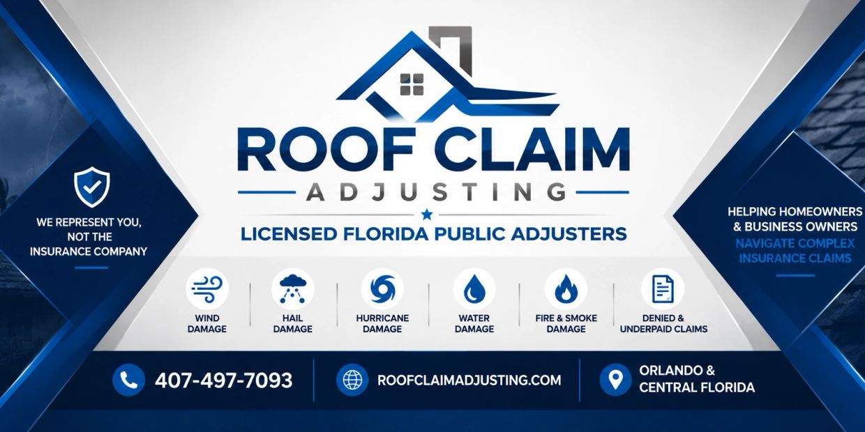 Roof Claim Adjusting logo Public adjuster servicing orlando florida