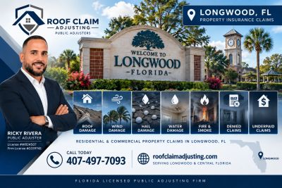 Licensed public adjuster serving Longwood fl. 