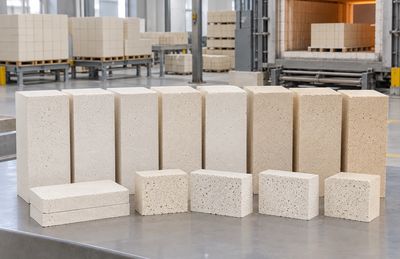 Grade 23 to Grade 30 lightweight insulating fire bricks in a refractory manufacturing plant