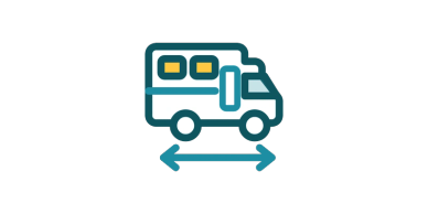 RV with length measurement icon.