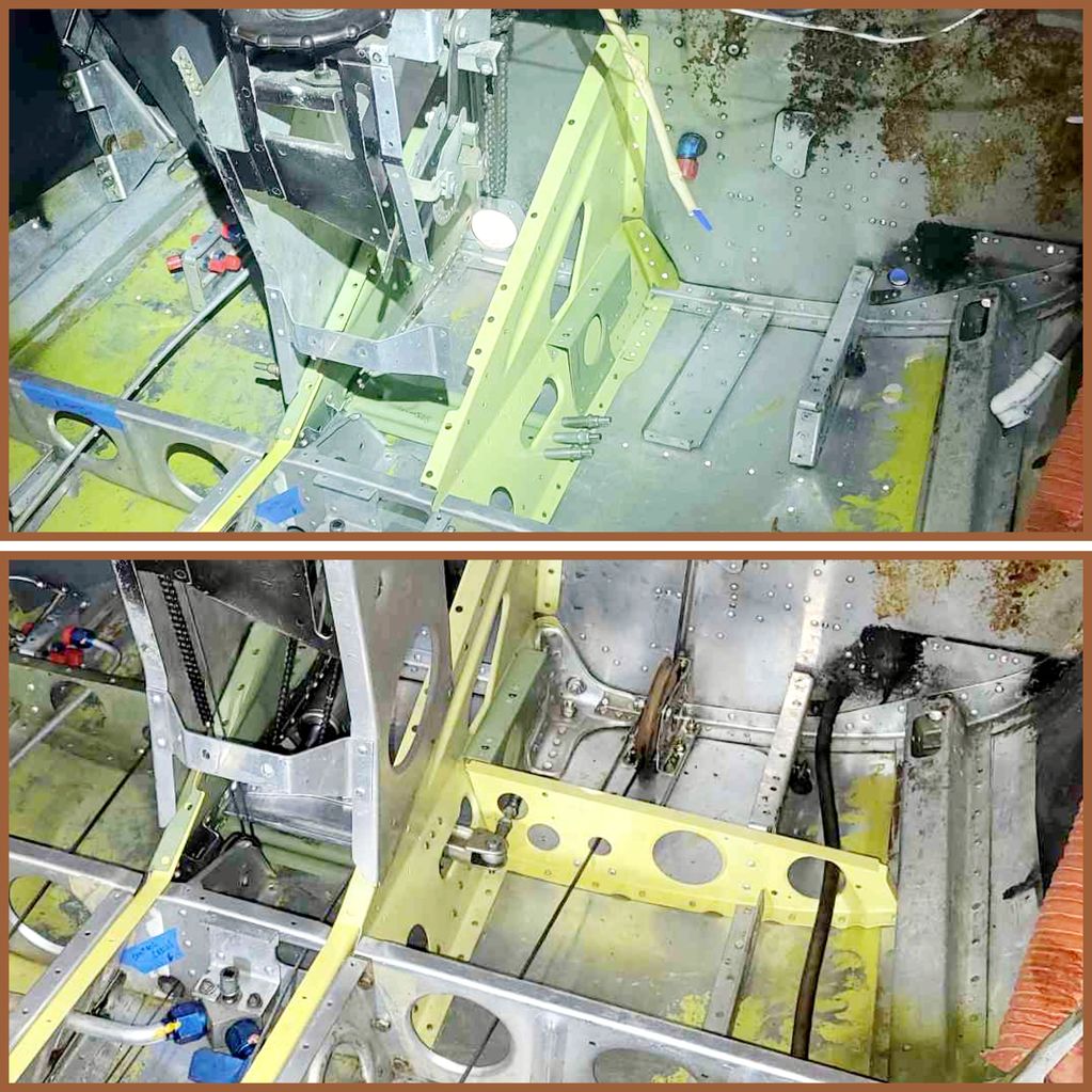 Cessna 172 underfloor structure 