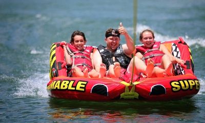 Guests enjoying a tubing experience