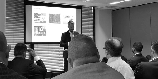 OLIVER PHILLIPS ZENODUE FOUNDER PRESENTING CONFERENCE