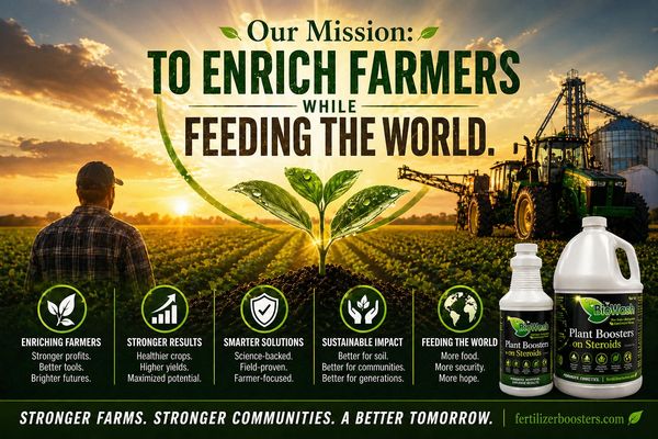 Mission to enrich farmers and feed the world with BioWash plant boosters.