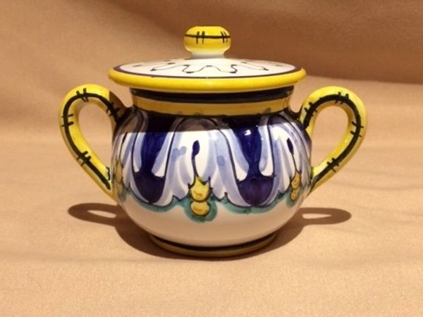 Ceramic Sugar Bowl - Giglio Pattern 