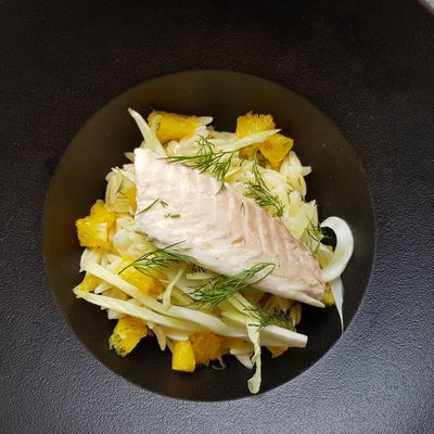 Salt Baked Bream, Fennel  & Orange Salad
