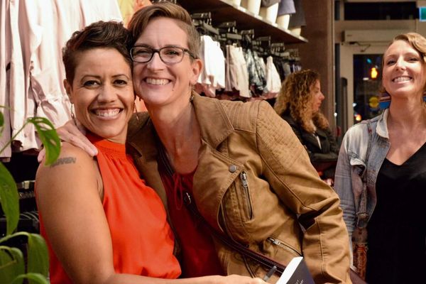 Nikki Martin's book launch for A Momentary Darkness at Lululemon Halifax. 2018