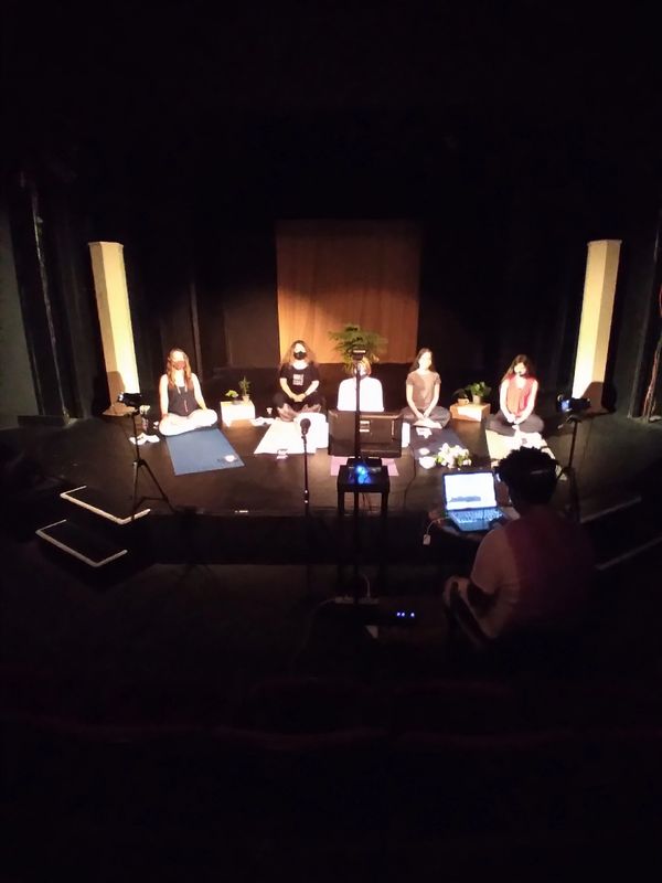 BreatheYourOMBalance volume 3, Yoga and Relationships book launch 2021. Roxy Regional Theatre