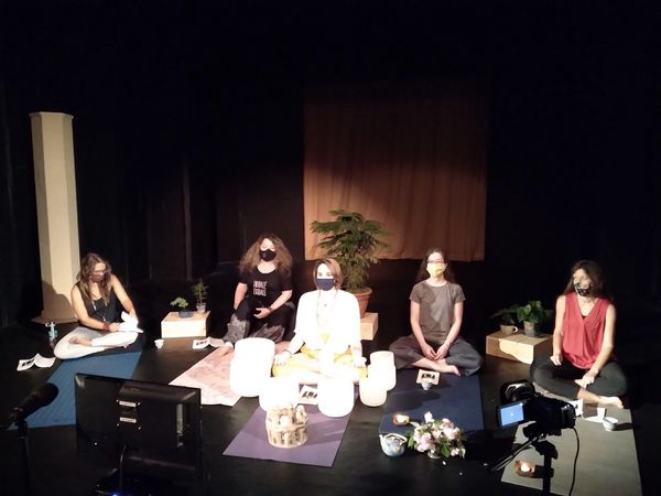 BreatheYourOMBalance volume 3, Yoga and Relationships book launch 2021. Roxy Regional Theatre. 