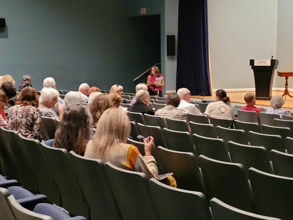 Sharon Mabry's Book Launch, book signing, The Postmaster's Daughter, Customs House Museum 2022.