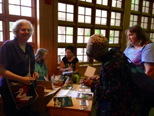 Beverly Fisher, author of Grace Among the Leavings, for stage play at Theatre in the Park. 2014.