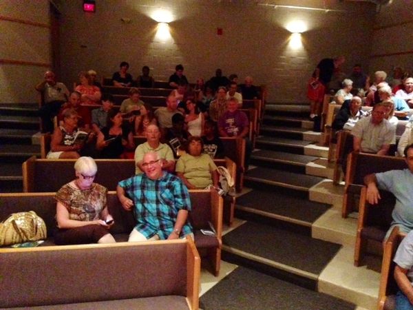 Beverly Fisher, Grace Among the Leavings, in New Salem, Illinois  Theatre in the Park. 2014.