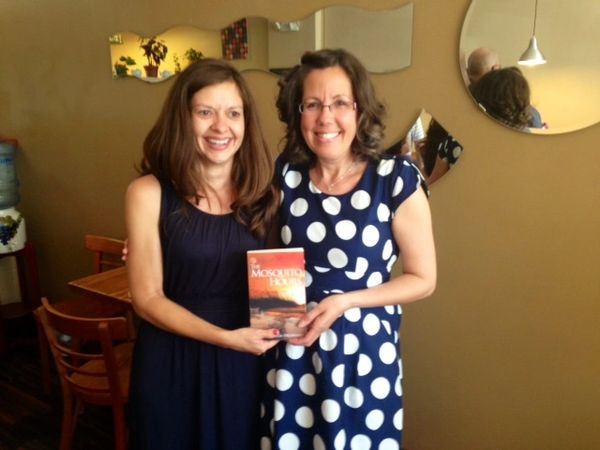 Melissa Corliss DeLorenzo, author of The Mosquito Hours, Book Launch, New Bedford, MA, 2014. 