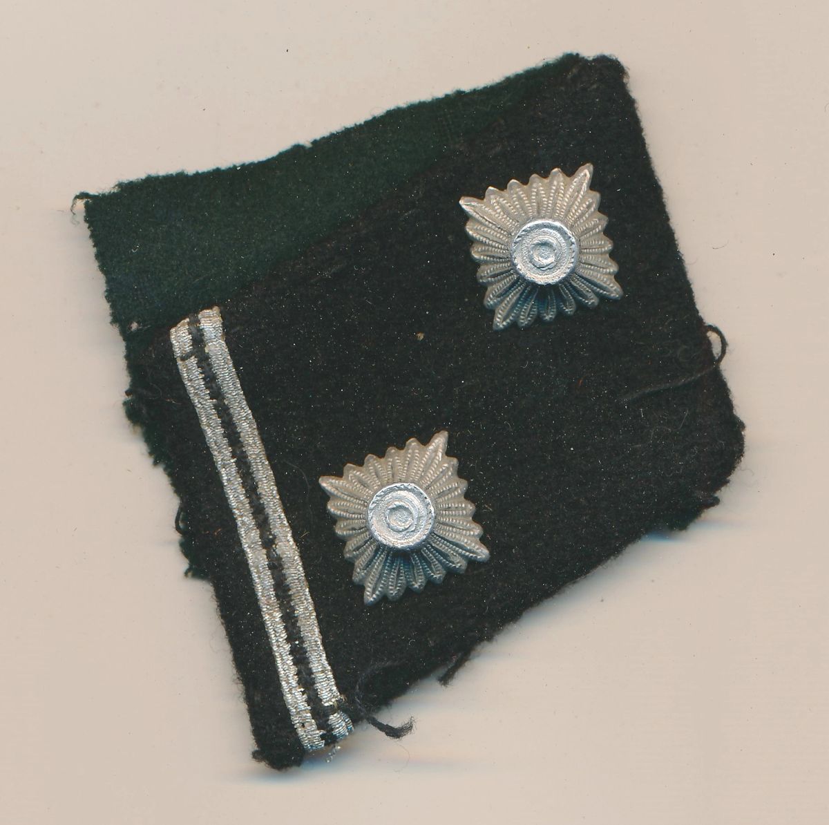Cut Off SS Sturmführer Rank Collar Tab