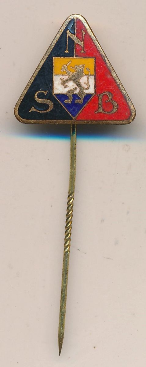 Nsb Triangular Pin Dutch NSB Enamel Membership Stickpin