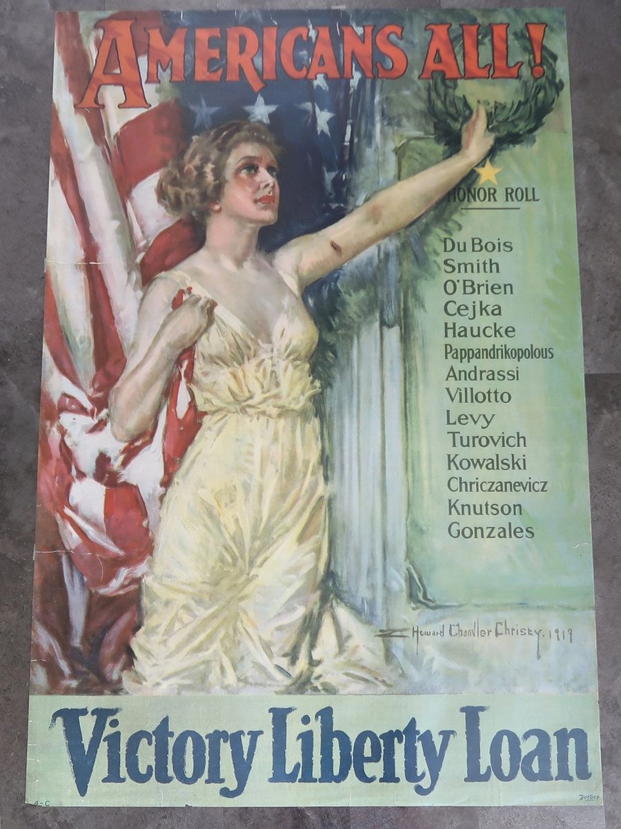 WW1 Home Front Victory Liberty Loans Poster