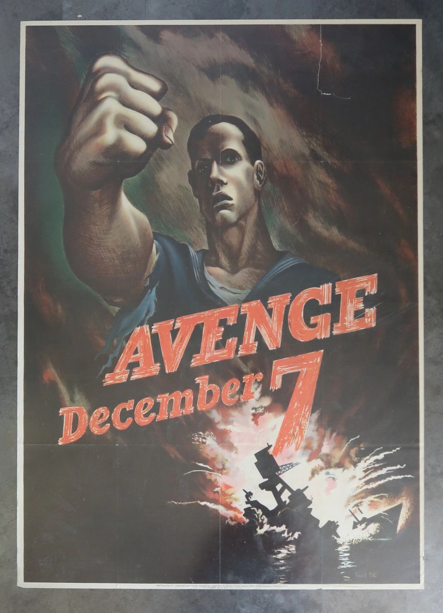 WW2 Avenge December 7th Poster WW2 Avenge December 7th Poster