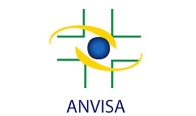 Logo da Anvisa com símbolo e texto.