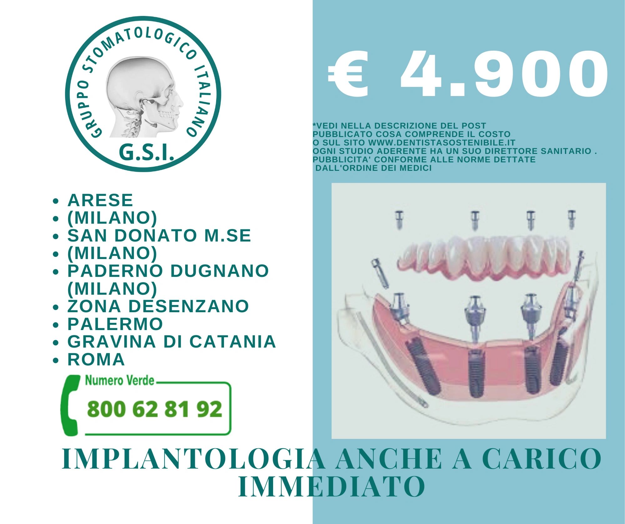 Implantologia - Dentista Sostenibile