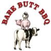 Logo with pig and cow for Bare Butt BBQ.