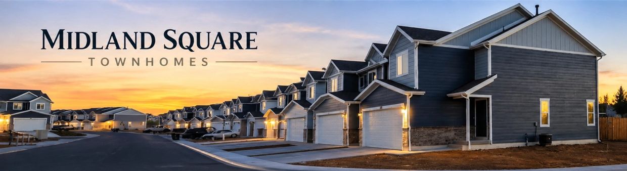 Logo for Midland Square Townhomes.
