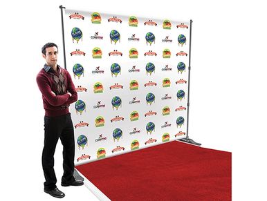 Backdrop Display Banner printing and Step and Repeat Logo Backdrop Banner printing