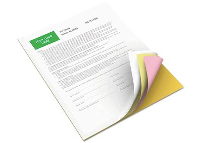 Colored 3-part Laser Paper - Collated, Multi-part Invoice Paper