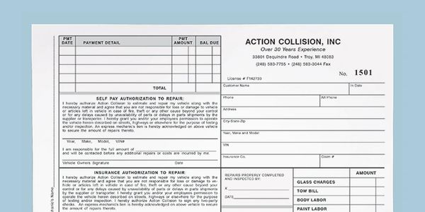 Colored 3-part Laser Paper - Collated, Multi-part Invoice Paper