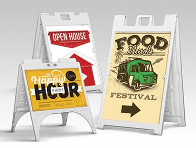 A-frame sidewalk signs