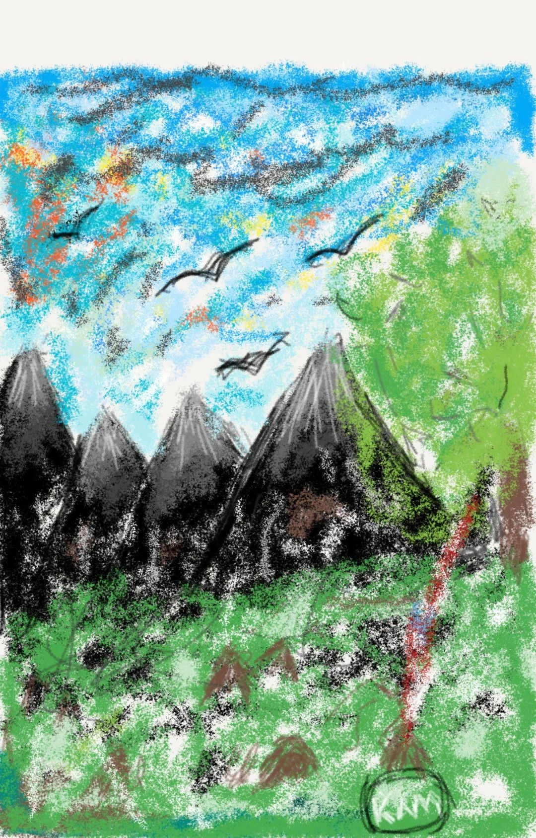 Dark mountains by  Kwesi Akesse-Mensah (KAM) June 23