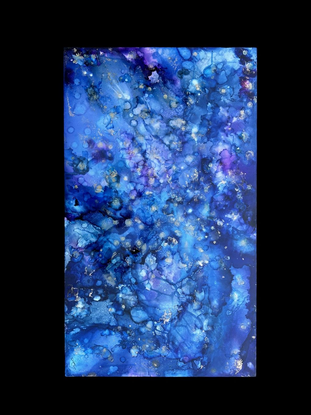 4.5 x 26.5
Alcohol ink on aluminum

