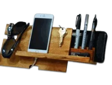 koa desk utility stand