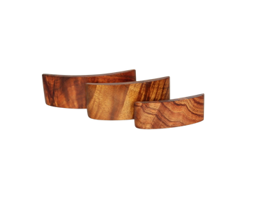 koa barrettes in 3 sizes