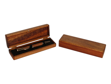 koa hinged pen box