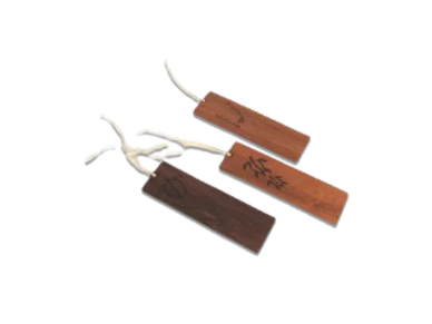 koa bookmarks with raffia accent