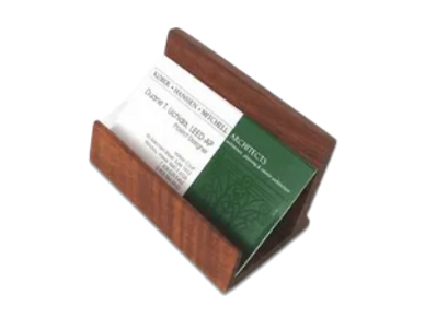 koa business card holder