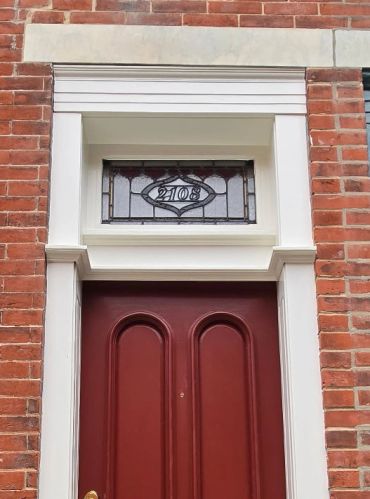 Transom created or a residence in Fairmount Philadelphia