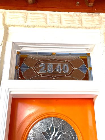Transom for a house in Brewerytown Philadelphia.