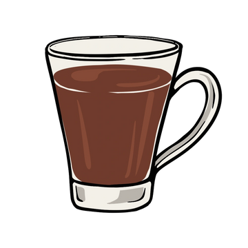 icon of garam chocolate aka hot chocolate